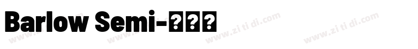 Barlow Semi字体转换